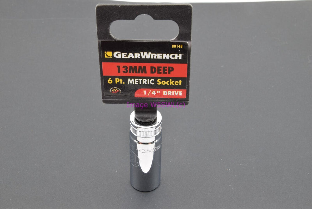 GearWrench 13mm 6pt Deep Metric 1/4 Drive Socket 80148 (binT580) - Dave's Hobby Shop by W5SWL