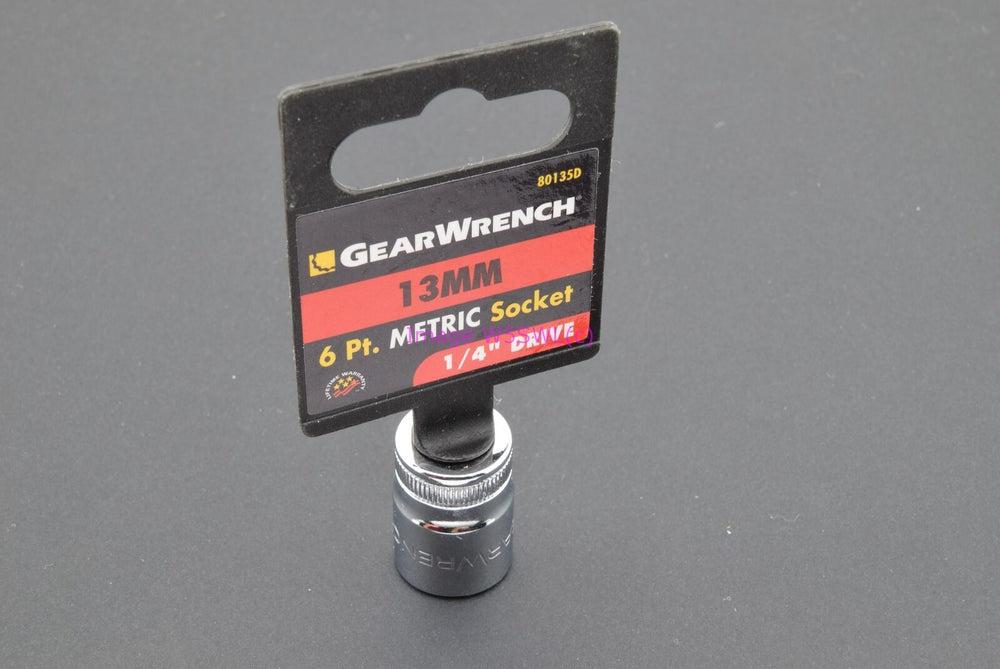GearWrench 13mm 6pt Shallow Metric 1/4 Drive Socket 80135D (binT566) - Dave's Hobby Shop by W5SWL