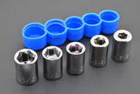 Load image into Gallery viewer, 5pc Sockets and Handy Holder You Get 9/16 1/2 7/16 3/8 5/16 in 3/8&quot; Drive - NEW - Dave&#39;s Hobby Shop by W5SWL
