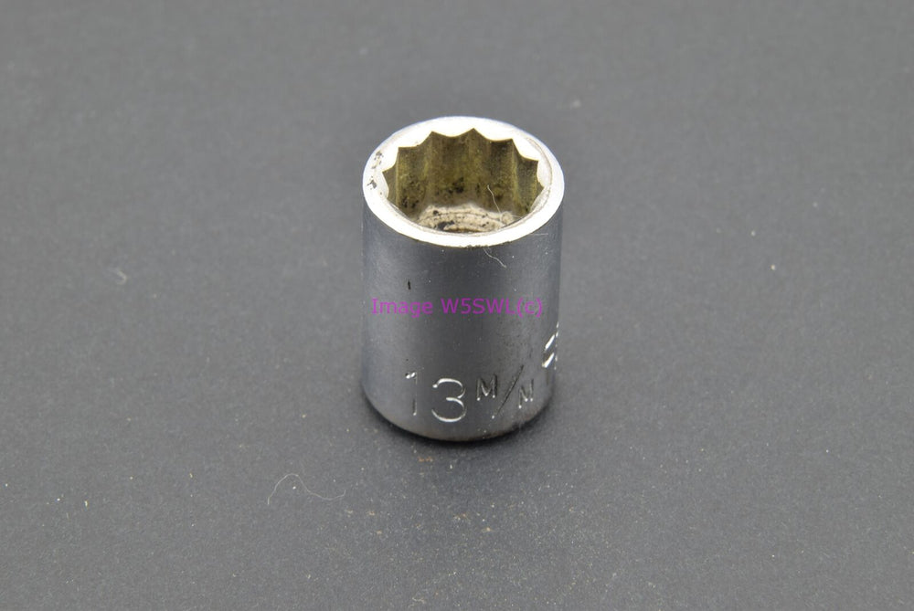 Craftsman 13mm (M/M) 12pt Shallow Metric 3/8 Drive Vintage Socket (binT727) - Dave's Hobby Shop by W5SWL