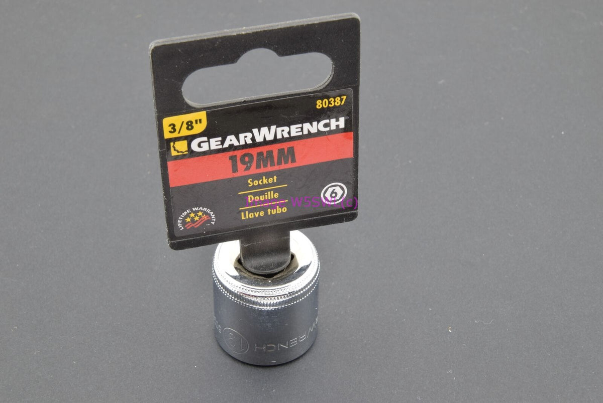 GearWrench 19mm 6pt Shallow Metric 3/8 Drive Socket 80387 (binT571) - Dave's Hobby Shop by W5SWL