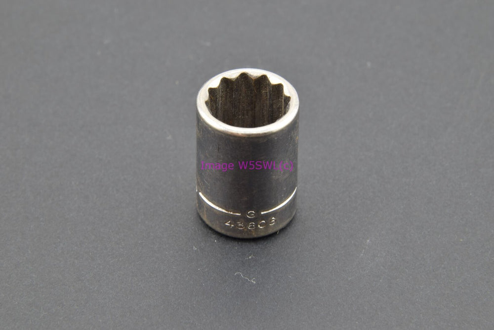 Craftsman 7/16 12pt Shallow 1/4 Drive Vintage Socket -G- (binT409) - Dave's Hobby Shop by W5SWL