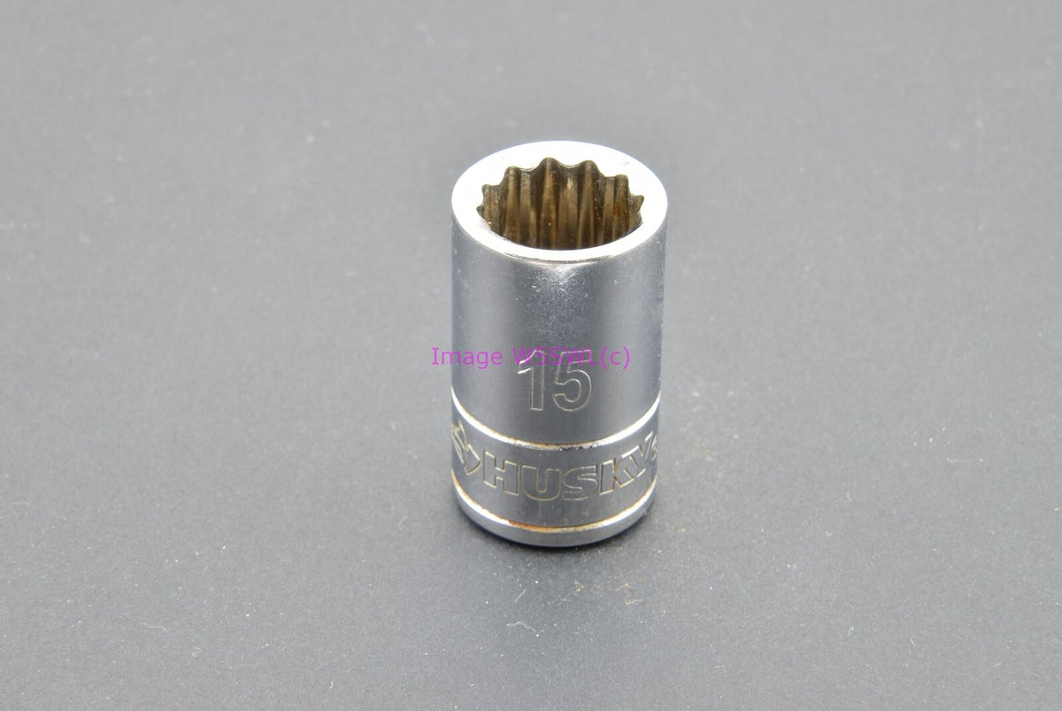 HUSKY 15mm 12PT Metric 1/2 Drive Shallow Socket (binT925) - Dave's Hobby Shop by W5SWL