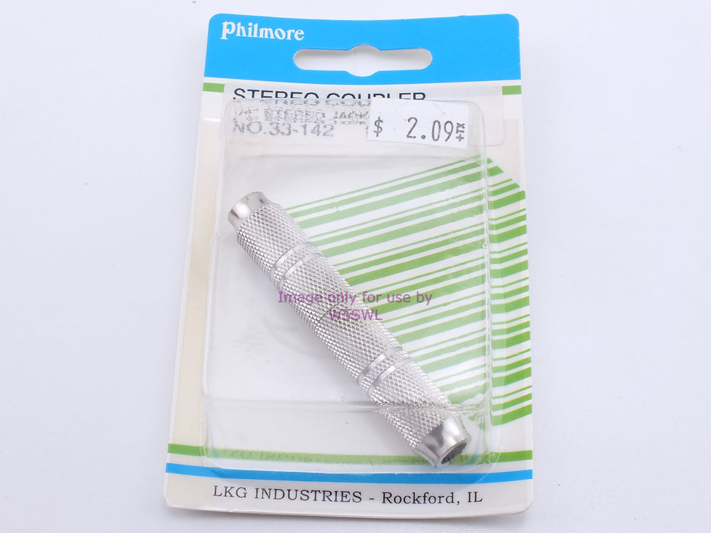Philmore 33-142 Stereo Coupler 1/4" Stereo Jack-Jack (bin32) - Dave's Hobby Shop by W5SWL