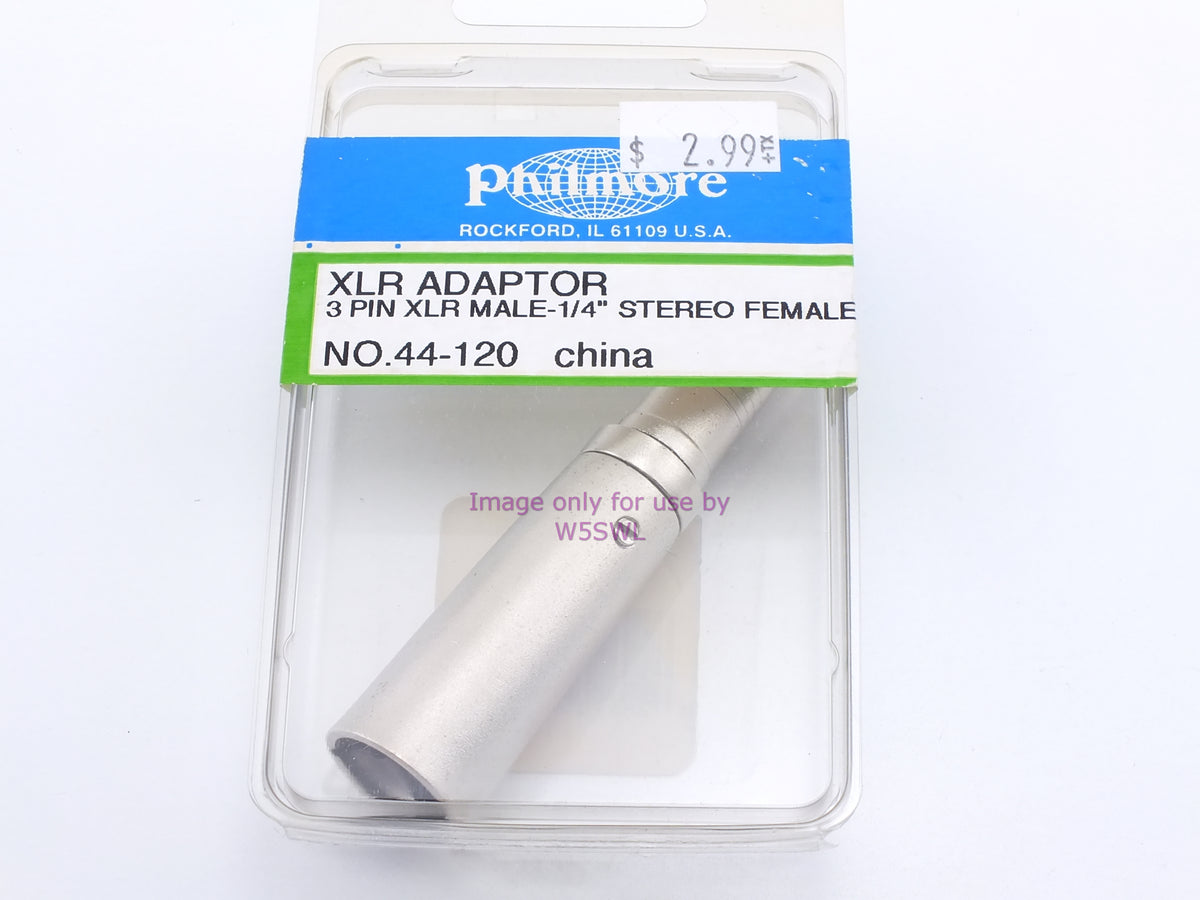 Philmore 44-120 XLR Adapter 3 Pin XLR Male to 1/4" Stereo Female (bin2) - Dave's Hobby Shop by W5SWL