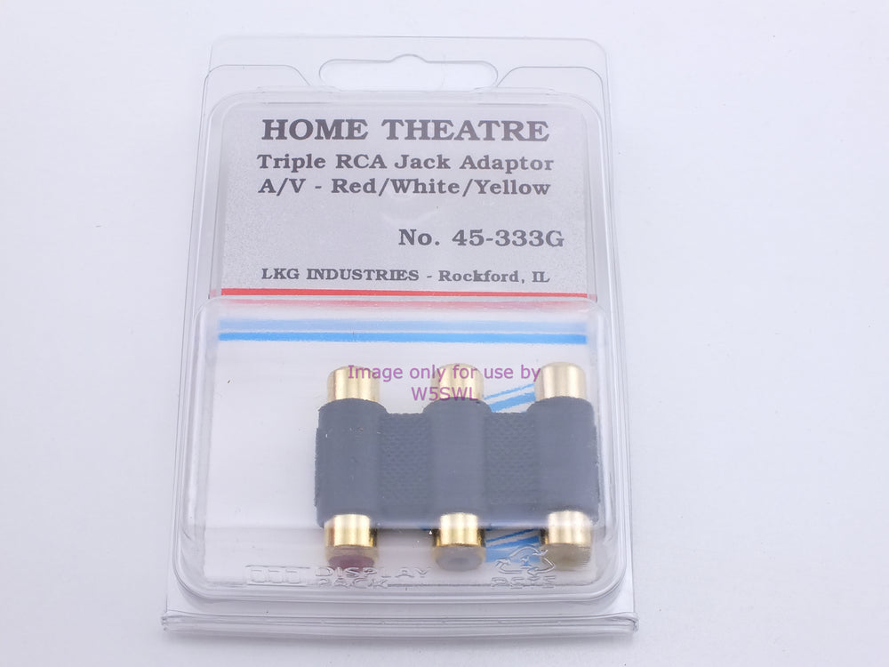 Philmore 45-333G Home Theatre Triple RCA Jack Adapter Red/White/Yellow (bin61) - Dave's Hobby Shop by W5SWL