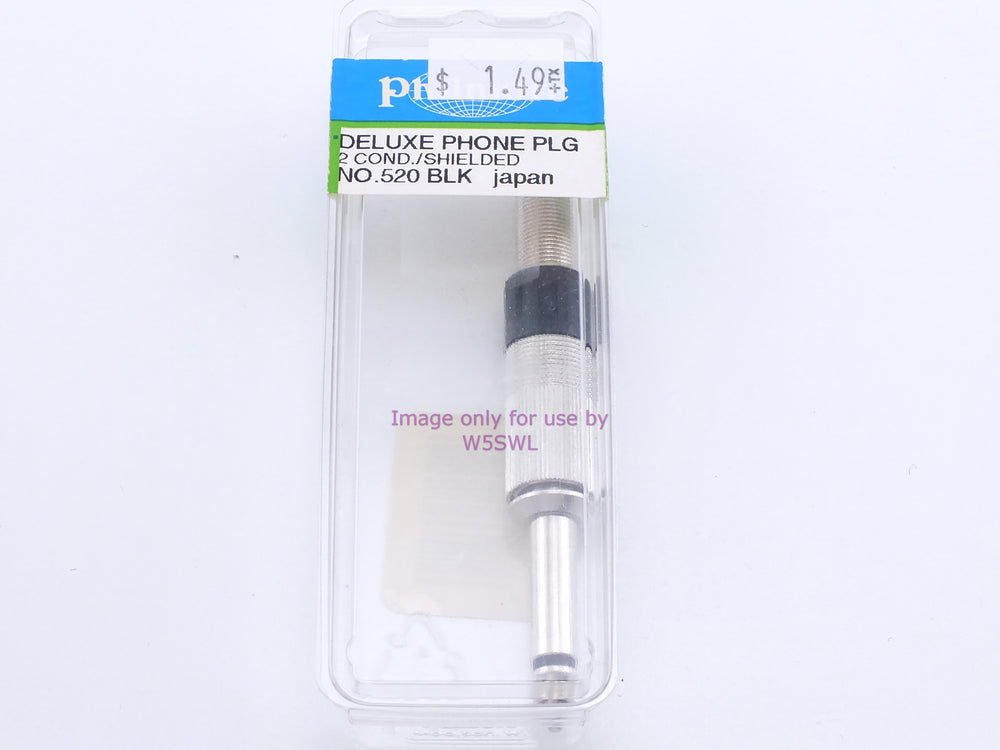 Philmore 520BLK Deluxe Phone Plug 2 Cond./Shielded (bin35) - Dave's Hobby Shop by W5SWL