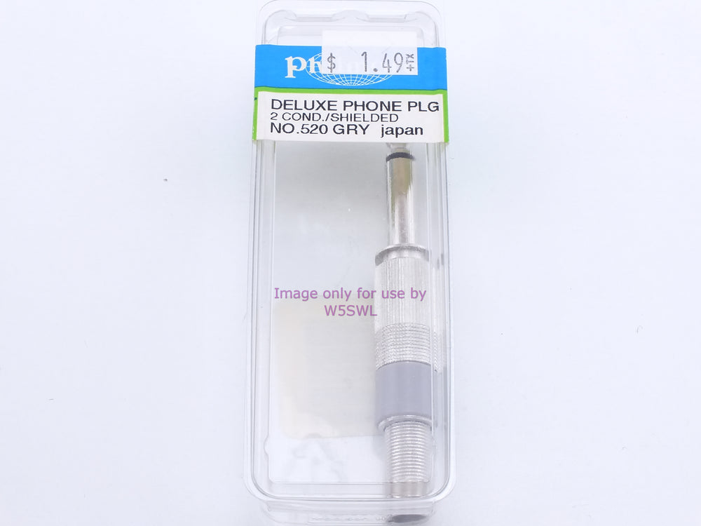 Philmore 520GRY Deluxe Phone Plug 2 Cond./Shielded (bin35) - Dave's Hobby Shop by W5SWL