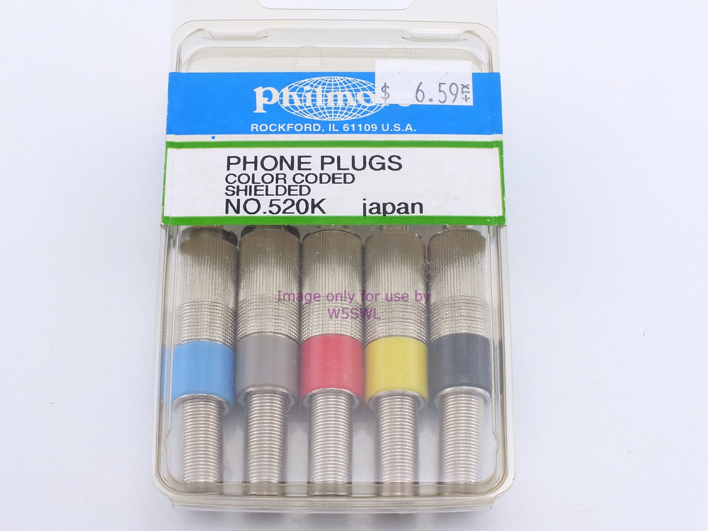 Philmore 520K Phone Plugs Color Coded Shielded (bin35) - Dave's Hobby Shop by W5SWL