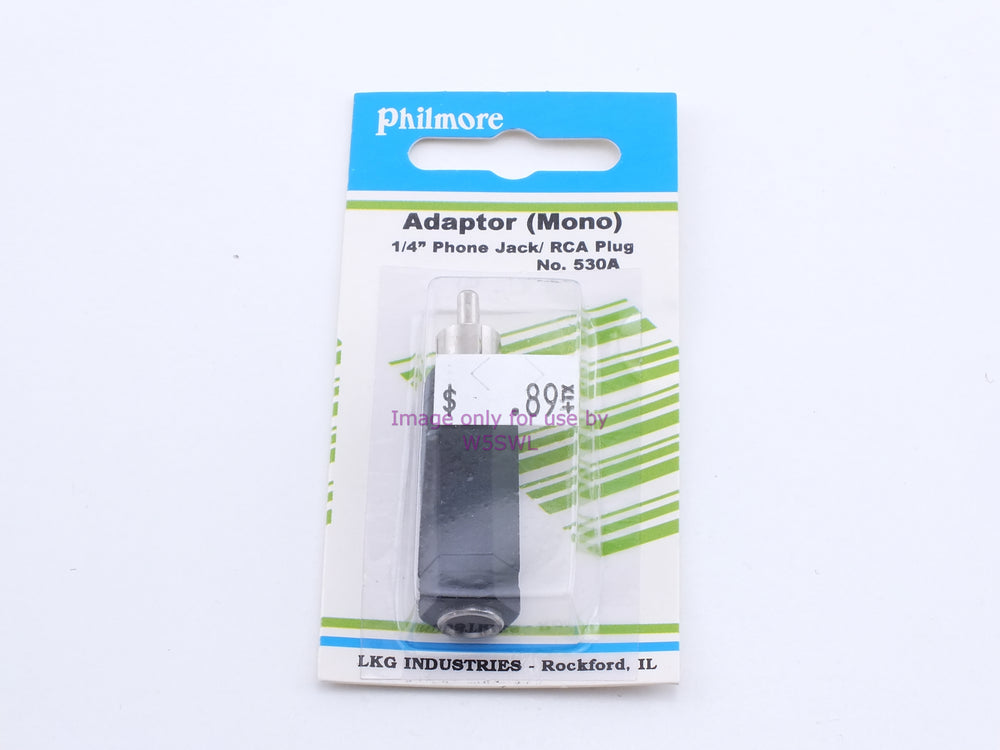Philmore 530A Adapter (Mono) 1/4" Phone Jack/ RCA Plug (bin34) - Dave's Hobby Shop by W5SWL