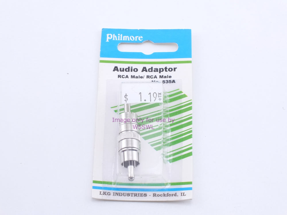 Philmore 535A Audio Adaptor RCA Male/RCA Male (bin35) - Dave's Hobby Shop by W5SWL