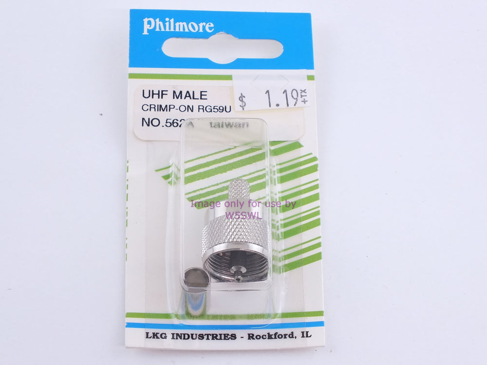 Philmore 562A UHF male Crimp On RG-59/U (Bin85) - Dave's Hobby Shop by W5SWL