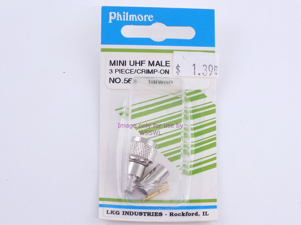 Philmore 566 Mini UHF Male 3 Piece Crimp  On (Bin85) - Dave's Hobby Shop by W5SWL