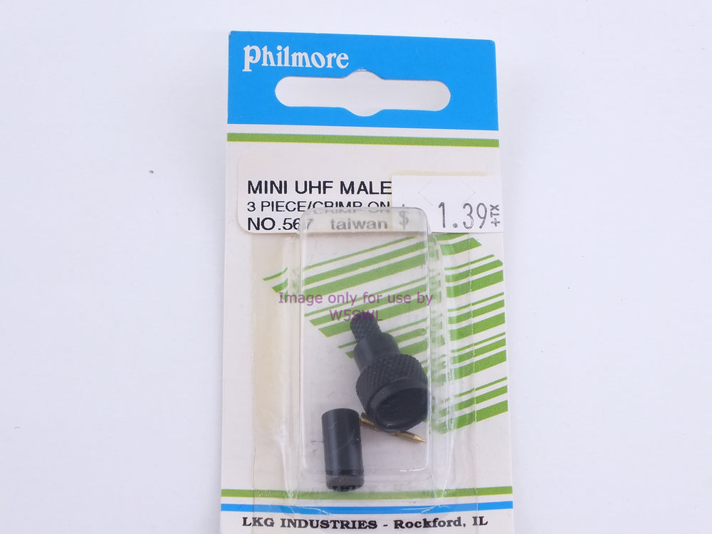 Philmore 567 Mini UHF Male 3 Piece Crimp On (Bin85) - Dave's Hobby Shop by W5SWL