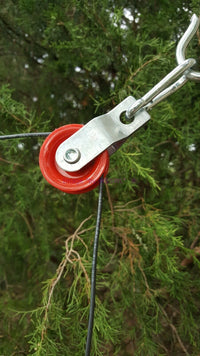 Load image into Gallery viewer, 1-3/4&quot; Pulley Ham Radio Dipole Inverted Vee Loop Longwire End Fed Antenna - Dave&#39;s Hobby Shop by W5SWL
