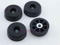 Load image into Gallery viewer, Rubber Feet .562&quot; Tall - Steel Bushing Set of 4 Short Round - Dave&#39;s Hobby Shop by W5SWL
