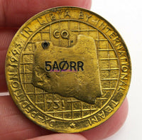 Load image into Gallery viewer, 5A0RR DXpedition Medal 1993 Libya Romeo Stepanenko 3W3RR - Very Rare Medal - Dave&#39;s Hobby Shop by W5SWL
