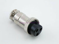 Load image into Gallery viewer, 3 Pin  Microphone Plug Female Metal - Dave&#39;s Hobby Shop by W5SWL
