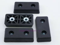 Load image into Gallery viewer, Rubber Feet .528&quot; Tall - Steel Bushing Set of 4 Rectangular - Dave&#39;s Hobby Shop by W5SWL
