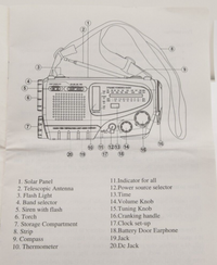 Load image into Gallery viewer, Kaito KA-888  Dynamo Solar AC Battery AM FM SW Emergency Radio - Dave's Hobby Shop by W5SWL
