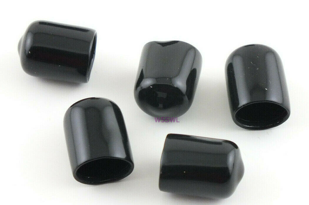 Antenna Tubing Flexible Vinyl 3/8"-7/16" ID Caps Black 1/2" Long 5PK - Dave's Hobby Shop by W5SWL