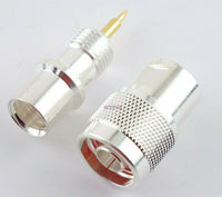 Load image into Gallery viewer, W5SWL N Male Coax Connector Easy Solder LMR-400 RG-8 RG-213 Teflon Gold Silver Nickle - Dave&#39;s Hobby Shop by W5SWL

