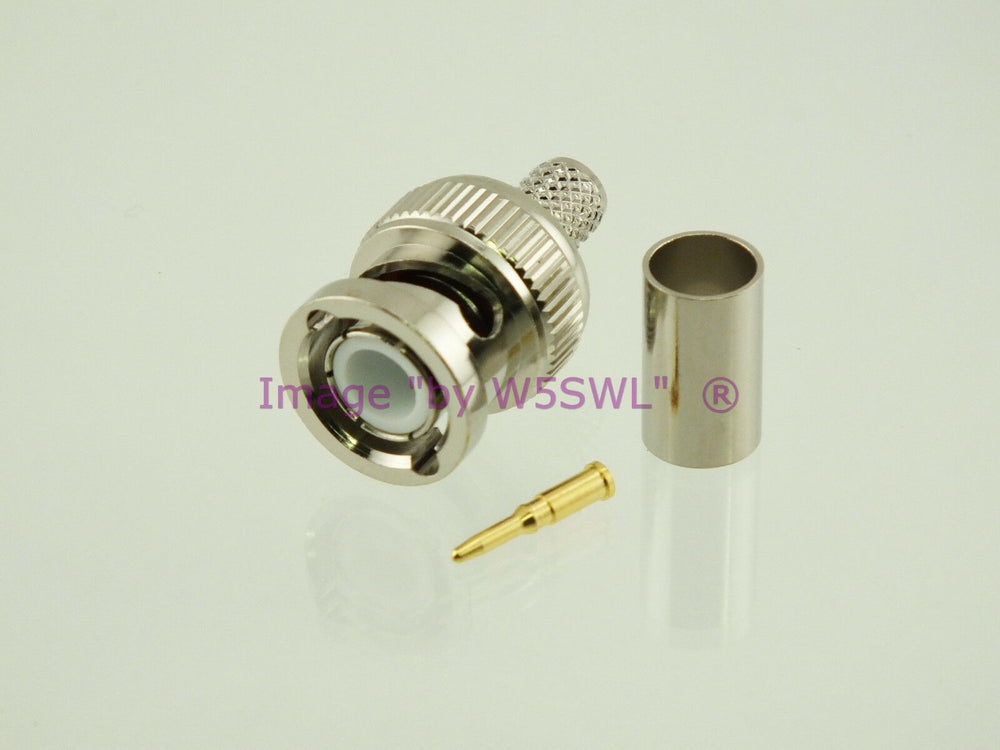 W5SWL Brand BNC Male Crimp Coax Connector RG-8X LMR240 2-Pack - Dave's Hobby Shop by W5SWL