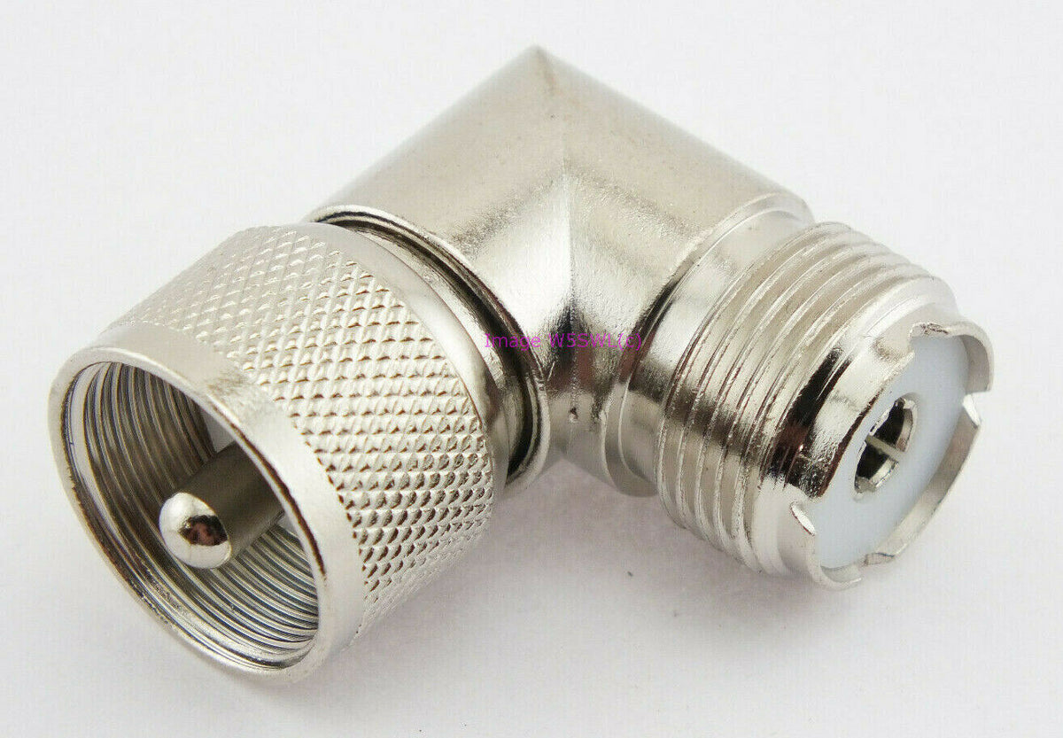 Workman RAA UHF Female to UHF Male Right Angle 90 Degree Coax Connector Adapter - Dave's Hobby Shop by W5SWL
