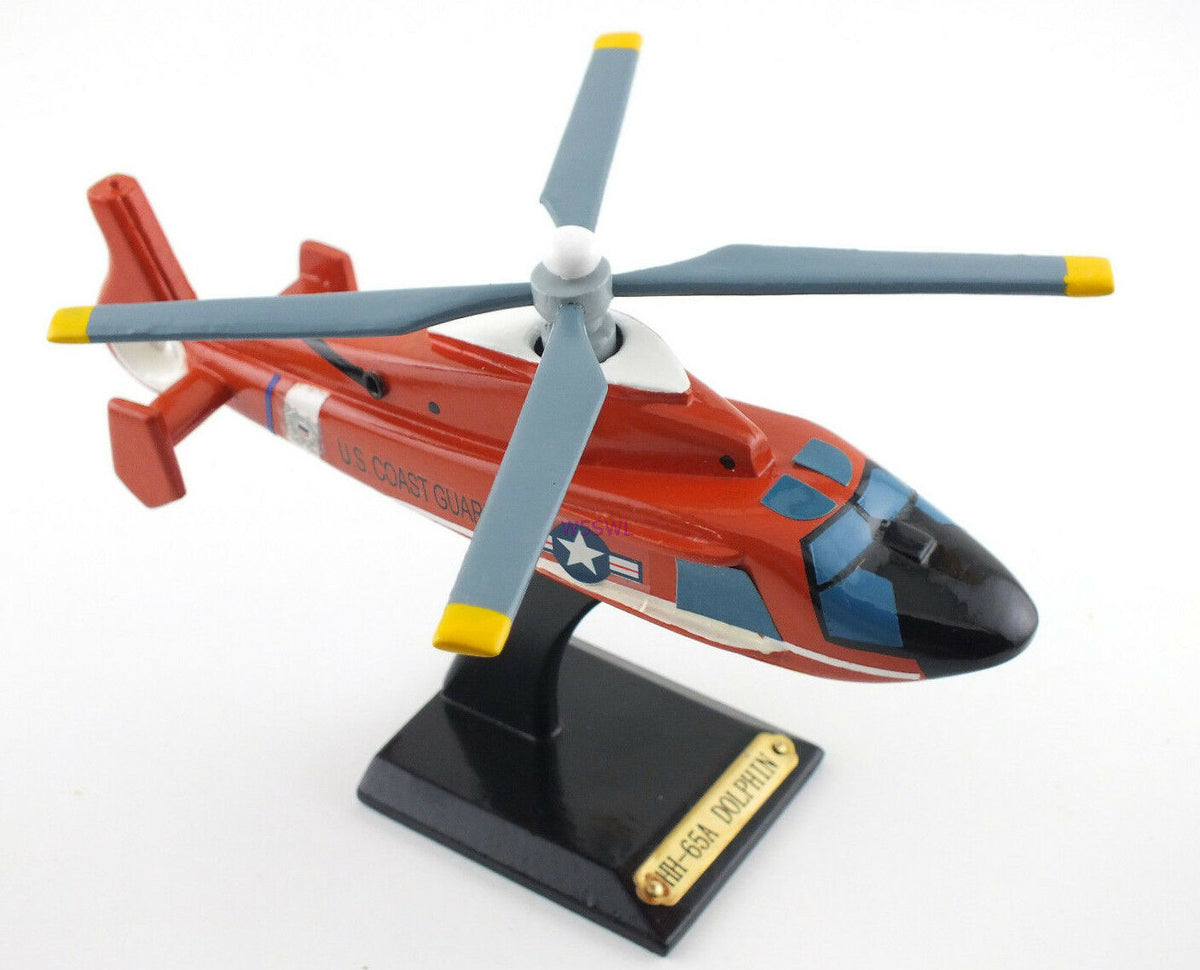 HH-65A Dolphin Helicopter Wood Display Model - New - Dave's Hobby Shop by W5SWL