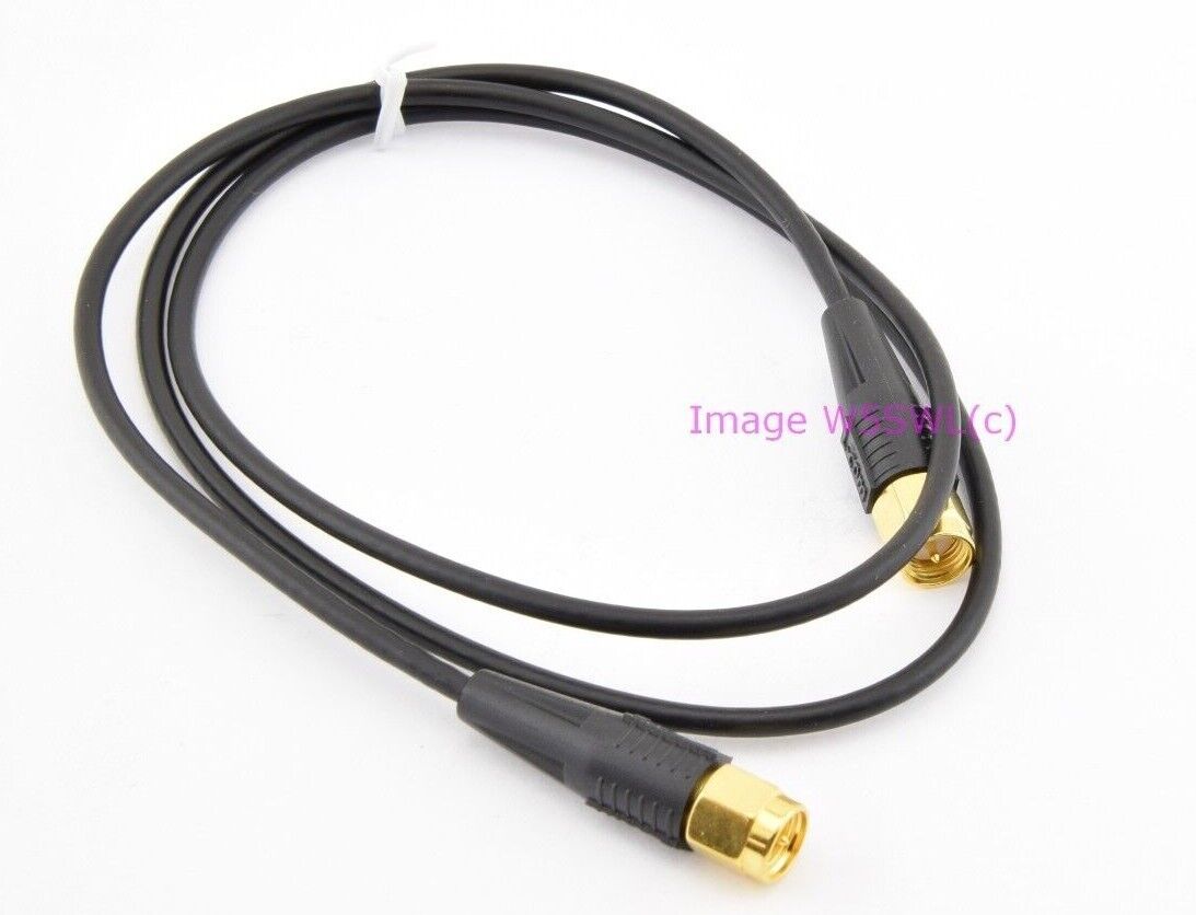 SMA Male to SMA Male 2-1/2ft 50 Ohm RG-174 RF Coaxial Cable Jumper Patch Cable - Dave's Hobby Shop by W5SWL