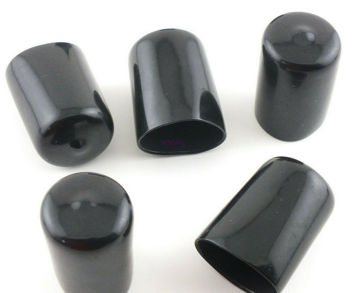 Antenna Tubing Flexible Vinyl 1 to 1-1/16" ID Caps Black 1-1/2 Long 5PK - Dave's Hobby Shop by W5SWL