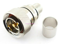 Load image into Gallery viewer, W5SWL Brand 7/16 DIN Male Crimp Connector LMR-600 Teflon &amp; Gold LPFM HI-Power HAM - Dave&#39;s Hobby Shop by W5SWL

