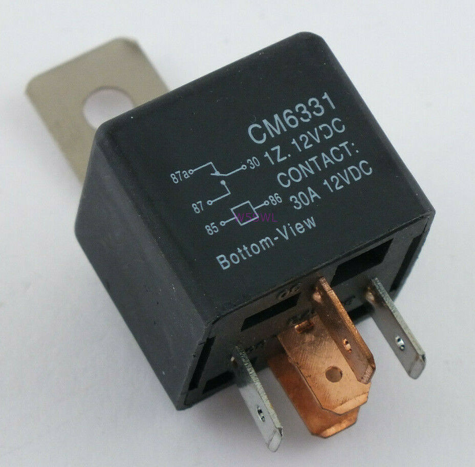 Relay 12 VDC 30A Ham Automotive with Mounting Hanger - Dave's Hobby Shop by W5SWL