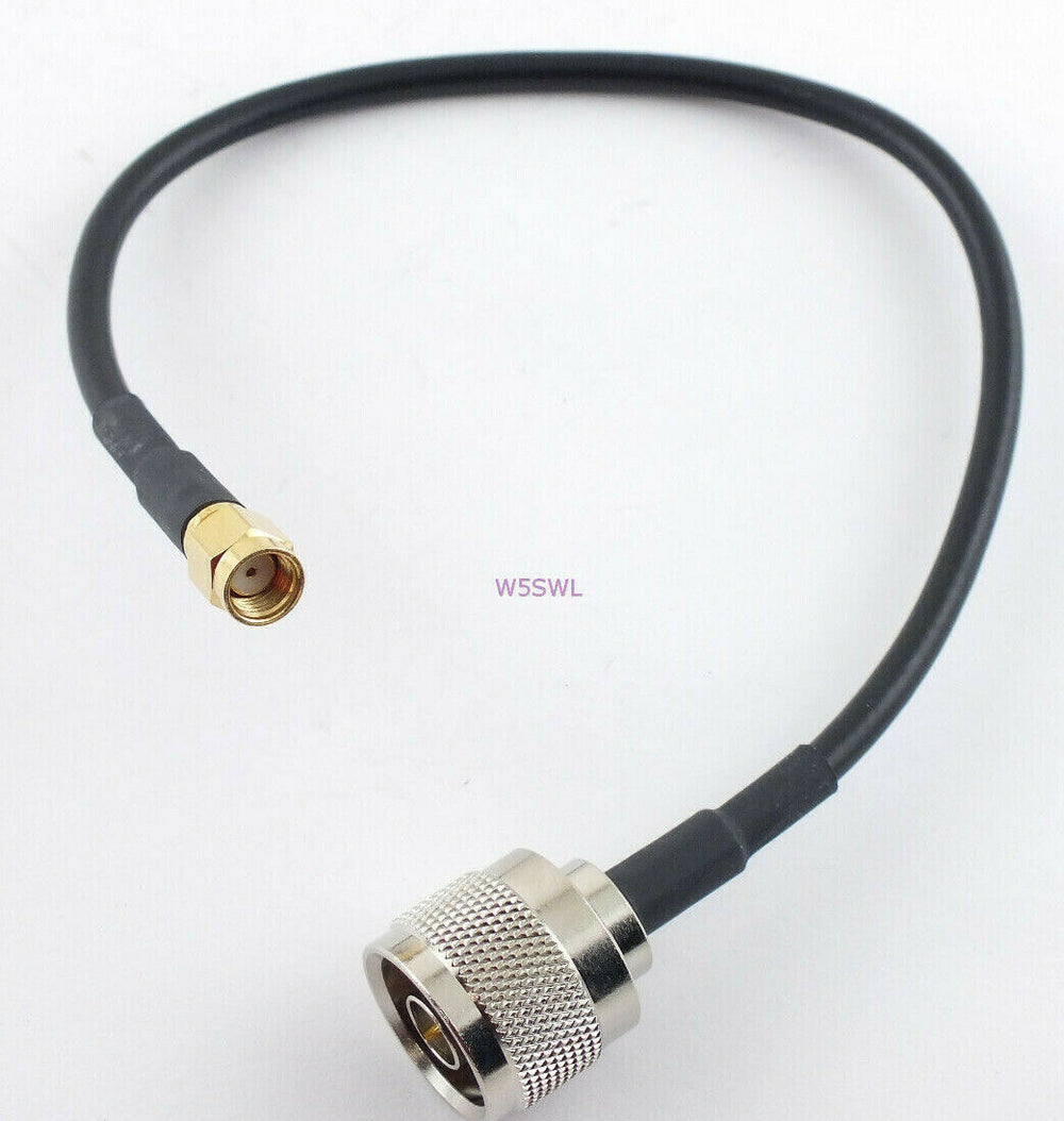 Laird Ultralink Cable 12" RP SMA Male to N Male for WIFI - Dave's Hobby Shop by W5SWL