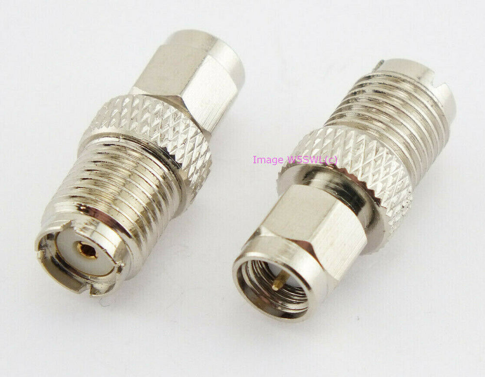 Workman 40-7822 SMA Male to Mini-UHF Female Coax Connector Adapter - Dave's Hobby Shop by W5SWL