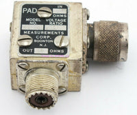 Load image into Gallery viewer, Measurements 80-ZH1 50 Ohm 2:1 Pad N Male to UHF Female (31251) - Dave&#39;s Hobby Shop by W5SWL
