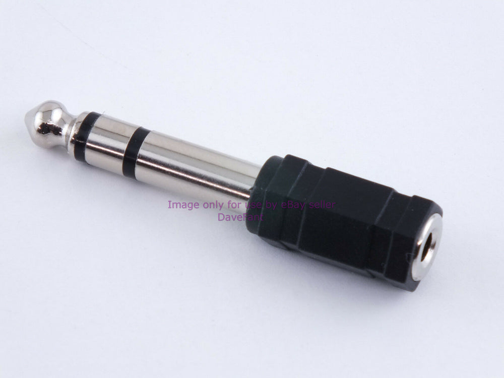 1/4" Stereo Plug to 3.5mm Stereo Jack - Dave's Hobby Shop by W5SWL