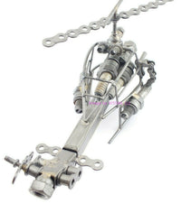 Load image into Gallery viewer, Hand Made Metal Wire Frame Attack Helicopter Collectible Movable Blades NOS - Dave&#39;s Hobby Shop by W5SWL

