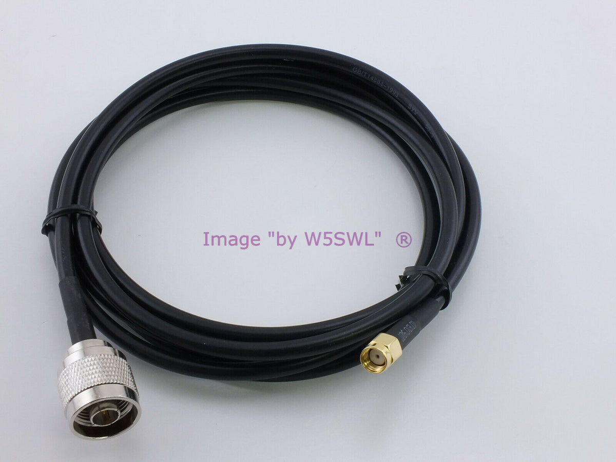N Male to RP SMA Male 6ft RG58 RF Radio Test Jumper Patch Coax Cable - Dave's Hobby Shop by W5SWL