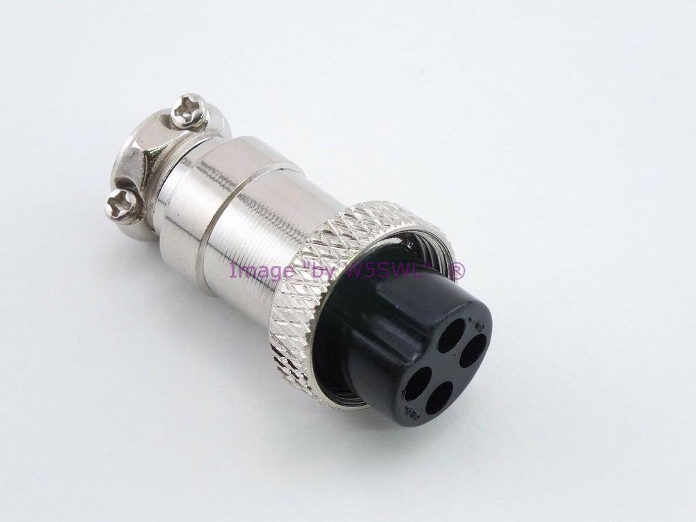 4 Pin Microphone Plug Female Metal - Dave's Hobby Shop by W5SWL