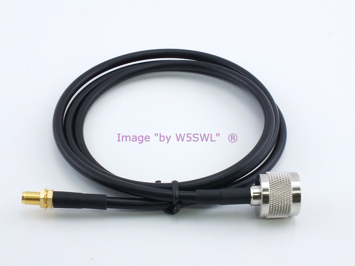 N Male to SMA Female 3ft RG58 Radio Test Jumper Patch Coax Cable - Dave's Hobby Shop by W5SWL