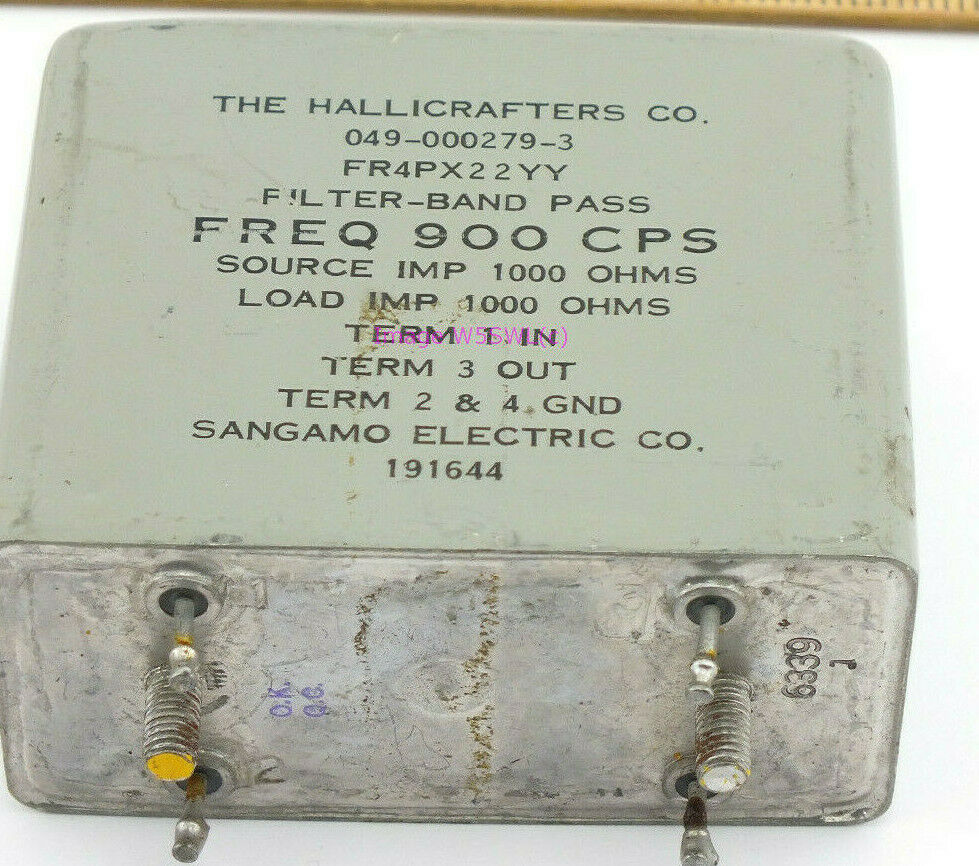 Hallicrafters 049-000279-3 900 CPS Hz Filter Band Pass Sangamo - Dave's Hobby Shop by W5SWL