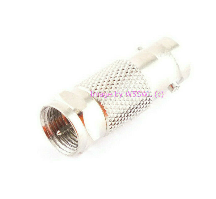 Type F Male to BNC Female Knurled Adapter Connector - Dave's Hobby Shop by W5SWL
