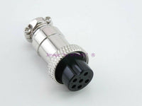 Load image into Gallery viewer, 6 Pin Microphone Plug  Female Metal - Dave&#39;s Hobby Shop by W5SWL
