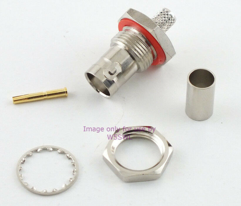 W5SWL Brand BNC Female Connector Chassis Bulkhead LMR-240 RG-8X - Dave's Hobby Shop by W5SWL
