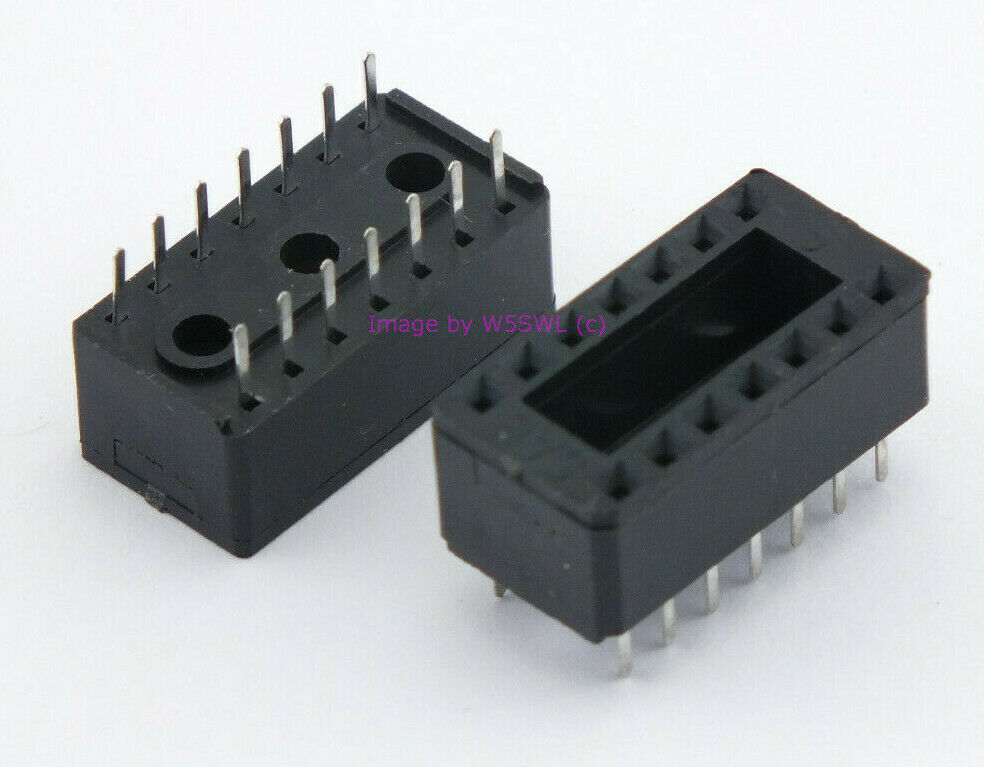 SAE Quality 14 Pin DIP IC Sockets Set of TWO New - Dave's Hobby Shop by W5SWL