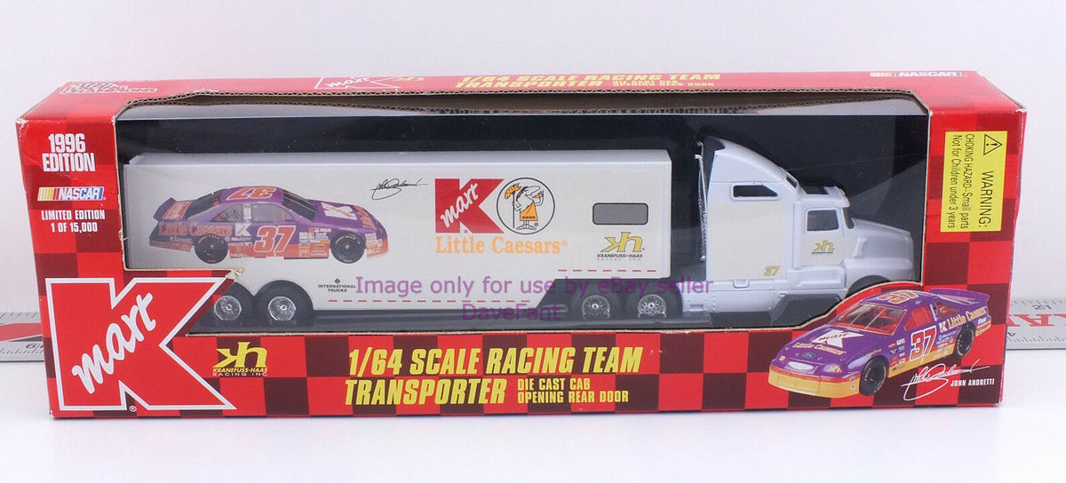 Racing Champions K-Mart NASCAR Racing Team Transporter Dealer Stock New In Box - Dave's Hobby Shop by W5SWL