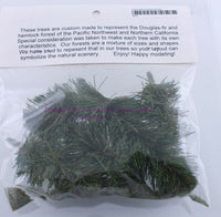 Load image into Gallery viewer, Evergreen Trees Package of 5 Approx 4&quot; Tall New - Dave&#39;s Hobby Shop by W5SWL
