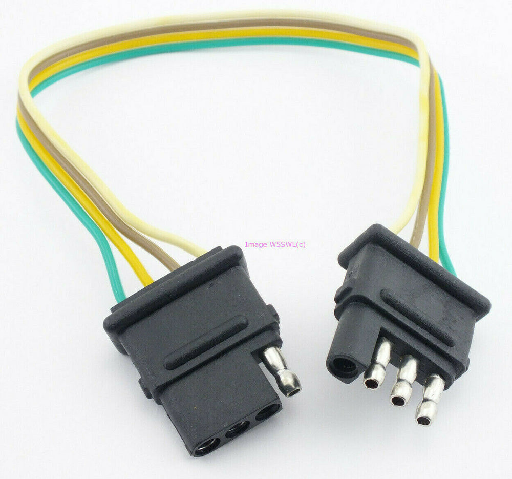 16 AWG 1ft 4-Wire Polarized Trailer Harness - Radios Trailers Projects - Dave's Hobby Shop by W5SWL