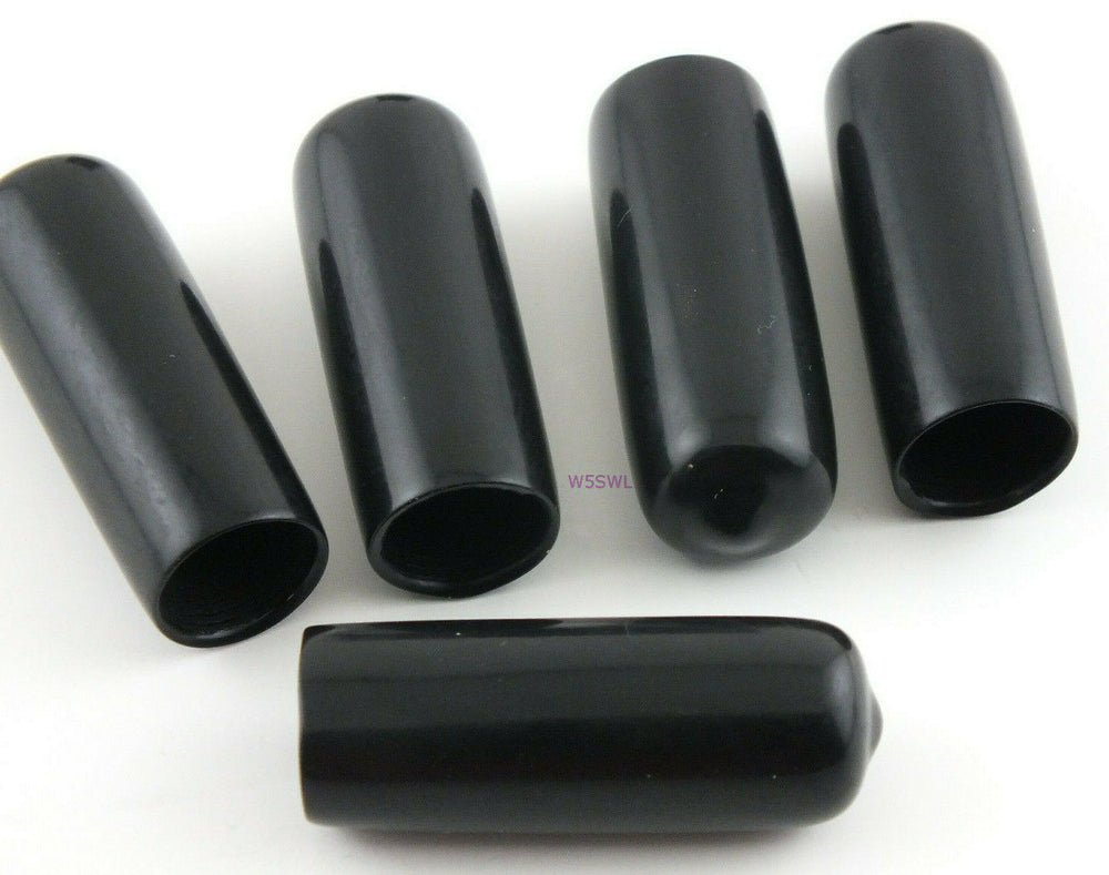 Antenna Tubing Flexible Vinyl 1/2-9/16" ID Caps Black 1-1/2 Long 5-Pack - Dave's Hobby Shop by W5SWL